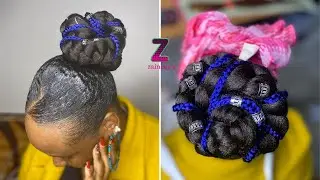 How to Make Gel Braided Bun : Quick and Easy Jumbo Braided Bun Tutorial