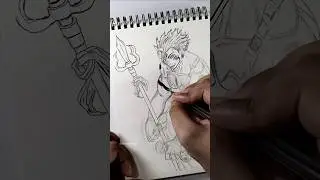 Drawing Sukuna True Form #sukuna #jujutsukaisen #ryomensukuna