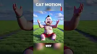 Cat is afraid of the chicken #cat #cute #kitten #catlover