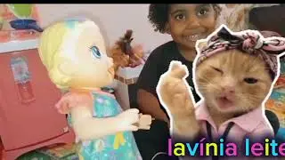 Lanchinhos especiais! Lavínia Leite e a Baby alive indo visitar a vovó 👵🍼
