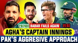 Salman Agha lead from front asPAK make challenging total for AUS, Babar fails again