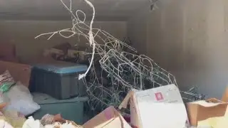 Ceiling falls in on Baytown woman's storage unit