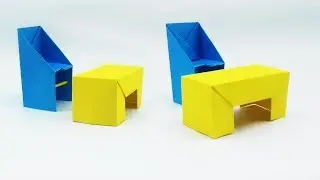 Paper Furniture - How To Make A Paper Table ~ Origami Table