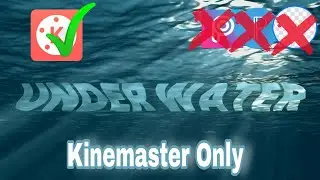 How to Create text on water only with kinemaster