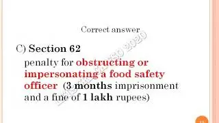 MCQs ON FOOD SAFETY AND ALLIED LAWS &ndash; PART I