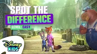 Spot the Difference ✔️🔍 ❌ | Zootopia 2 | Level: Easy | @disneykids