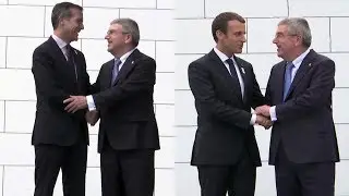 Los Angeles 2024 and Paris 2024 visit the Olympic Museum
