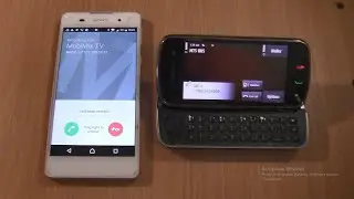 Incoming call & Outgoing call at the Same time Sony Xperia E5 + Nokia N97