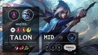 Talon Mid vs Nocturne - KR Master Patch 10.10