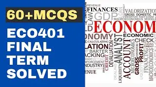 ECO401 Final Term Solved MCQs [60+ Objective Questions]