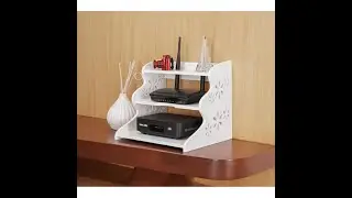 Three Layer Under TV Shelf, Wall Mount WiFi Router Stand