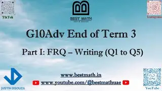 10Adv Part 1 Writing | FRQ  | EoT3 | Polynomials polynomial equations, inverses & radicals |Q1 - Q5|