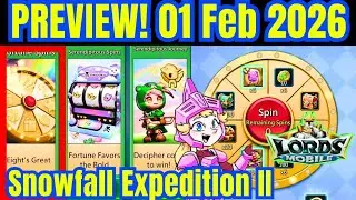 Lords Mobile &ndash; 01 February 2026 Update: packs, monsters & more, Snowfall expedition part 2 , New 