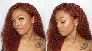BOMB GINGER ORANGE LACE FRONT WIG ft. AliExpress Doores Hair | Very Detialed Install | xMsCarey