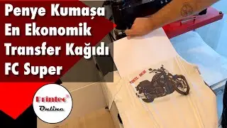En ekonomik, beyaz penye kumaşlar için transfer kağıdı Shockline FC Super nasıl uygulanır?