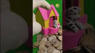 COIN BANK YELLOW PUPPY HOUSE || coin saving Piggy bank and dog house unboxing (ep-666) #trending