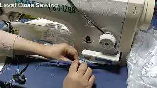 Level close sewing done by single needle lock stitch machine