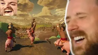 Forsen Reacts - Clash of Clans: Hog Rider 360&deg;