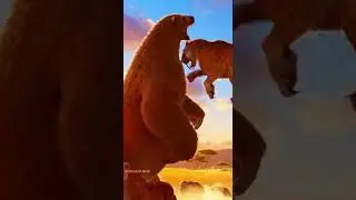 Roku tv channel hd walking with beasts megatherium vs Smilodon pack #shorts #animals #wildlife