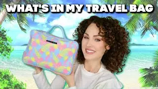 WHAT'S IN MY TRAVEL BAG , CURLY HAIR EDITION | The Glam Belle