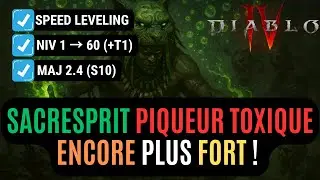 The Toxic Stinging Sacresprit Build Leveling 1 to 60 in Season 10 for Diablo 4!
