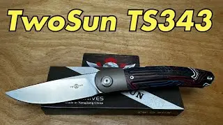 TwoSun TS343 front flipper knife.  Jerry Jelly design !