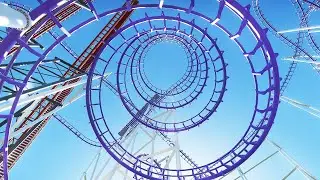 CorkScrew Massive Roller Coaster POV 4K