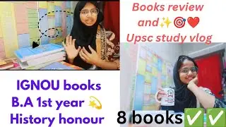 IGNOU books review upsc aspirant life#upscvlog#motivationalvideo 