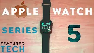 Apple Watch Series 5 GPS 44MM Space Grey Aluminum Case Sport Band Unboxing | Featured Tech (2020)