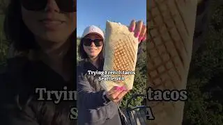 French tacos have made their way to Seattle! #frenchtacos #shorts #seattlefoodie #shortsvideo
