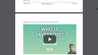 Savedroid ICO Обзор