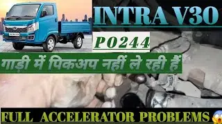Turbocharger Wastegate Solenoid A Range/परफॉरमेंस  #P0244 #TATAINTRAV30 #PICKUP #PROBLEMS