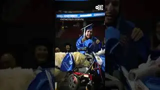 Service dog receives a diploma alongside owner at Seton Hall University's commencement