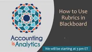 How to use rubrics in Blackboard