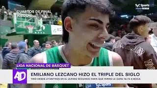 El triple del siglo: Emiliano Lezcano de Ferro por Liga Nacional de Básquet