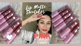 ⚡️ PINKFLASH ⚡️ LIP MATTE VIRAL SHOPEE SWATCHES