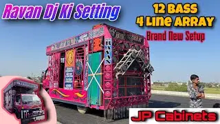 Ravan Dj की Setting || 12 Bass 4 Linearray Brand New Setup🔊🔊