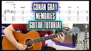 How to play Conan Gray - Memories Guitar Tutorial Lesson
