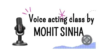 My first voice acting class .. grab the opportunity 
