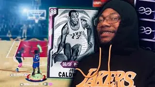 THE NEW PINK DIAMOND JOE CALDWELL HAS FREAKING BASE 98 LIKE DIAMOND DWYANE WADE AND GOES OFF!!