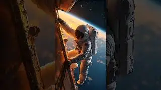 Walk the Orbital Station with Astronauts 🌍🛰️✨ #shorts