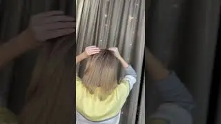 Накладка из натуральных волос 40 см с креплением 16*16