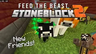 I've made MANY New Cow Friends! | Stoneblock 2 Let's Play | Ep 8