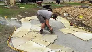 How To Cut Stone Pavers Using An Angle Grinder