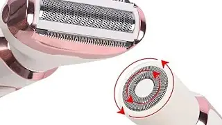 Electric Razor - Shaver - Trimmer for Women: 2 in 1 Painless Body Razors and Facial Hair Remover