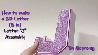 How to make a 3d Letter 