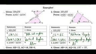 Similar Triangle Proofs