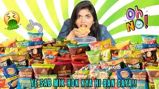 MIXING 50+ types of CHIPS Together & EATING IT!! | *OMG what is this*