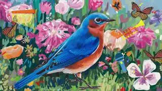 Bluebird Song - English Nursery Rhymes for Children's | Kids Song | Playful  Birds 👶🎤🎶