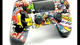 PS4 Sticker Bomb Mania Custom Controller